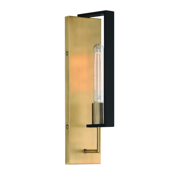 Designers Fountain Chicago Pm 4.25in 1-Light Old Satin Bronze Modern Indoor Vanity with Ribbed Metal Accent D233M-WS-OSB - main